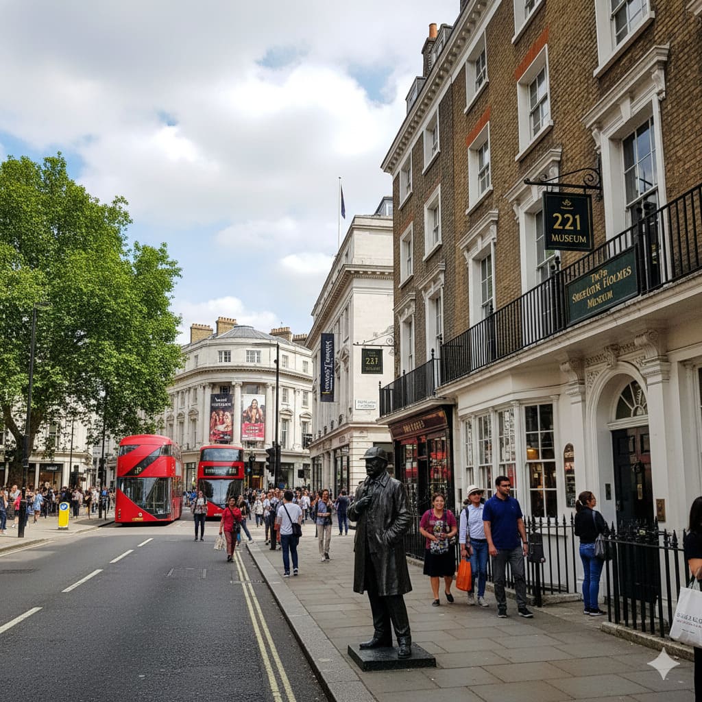 Baker Street 221B Sherlock Holmes Madame Tussauds Regent's Park and Bond Street