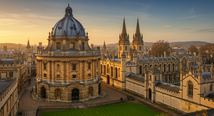 Oxford's historic university buildings and beautiful architecture