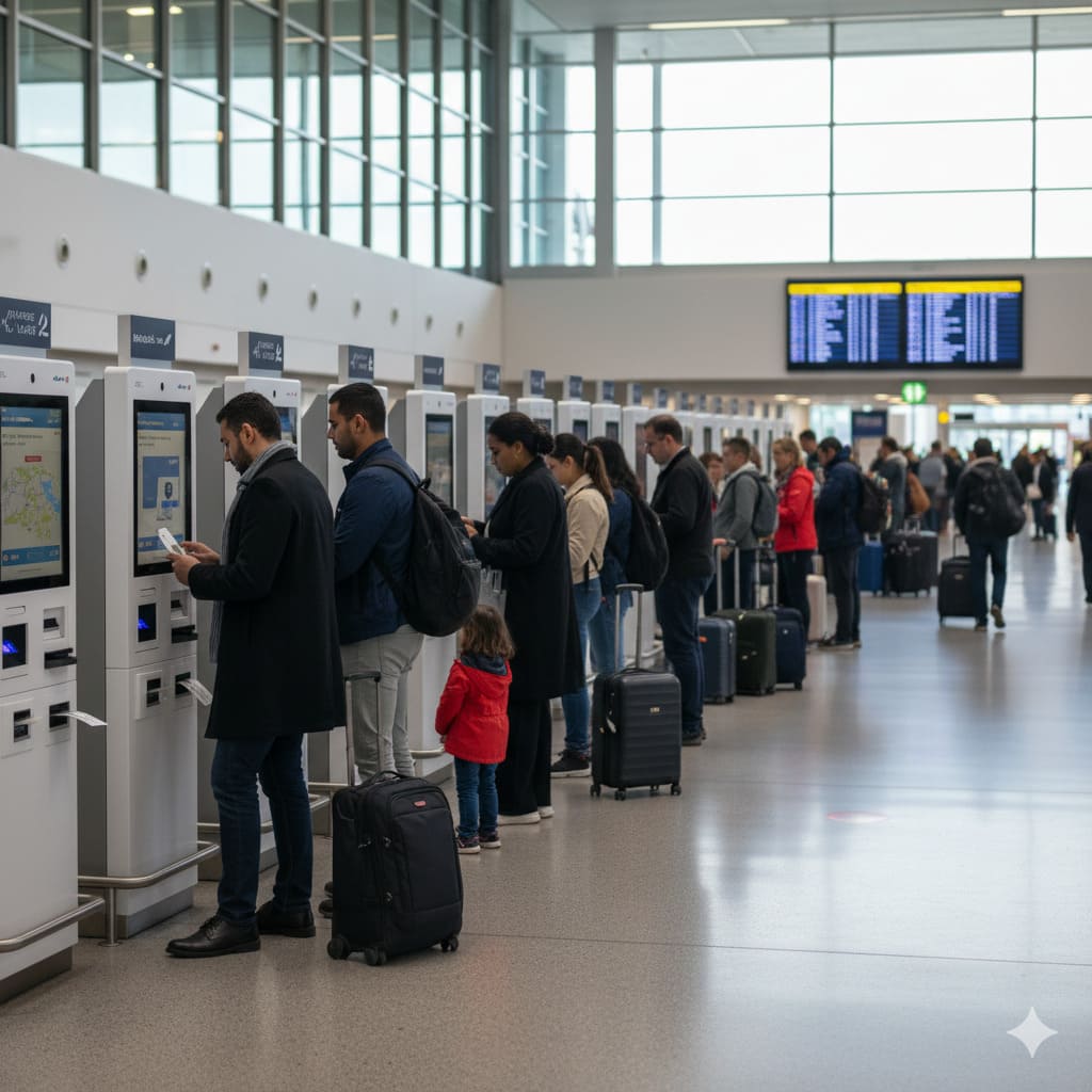 Passengers booking online with secure system saving money on advance bookings