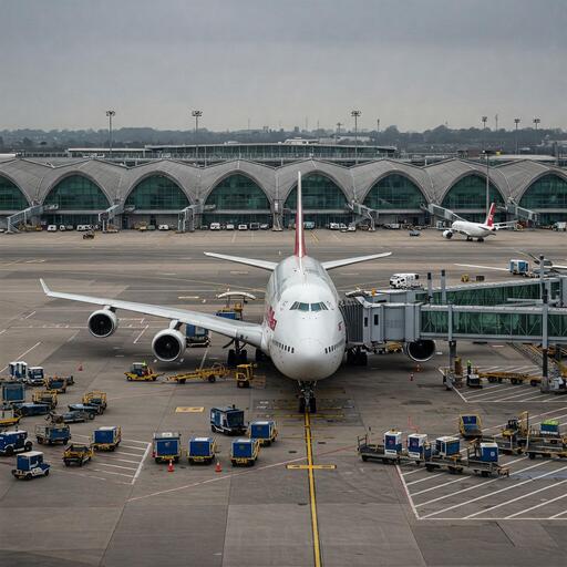 Plane at Stansted Airport